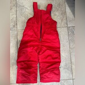 L.L. Bean Bright Red Kids Overalls